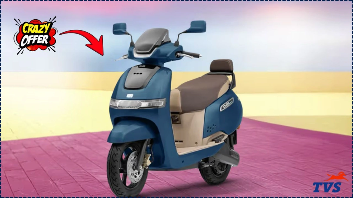 TVS iQube Electric Scooter Offering 410KM Range and Smart Features- Now on Bumper Sale